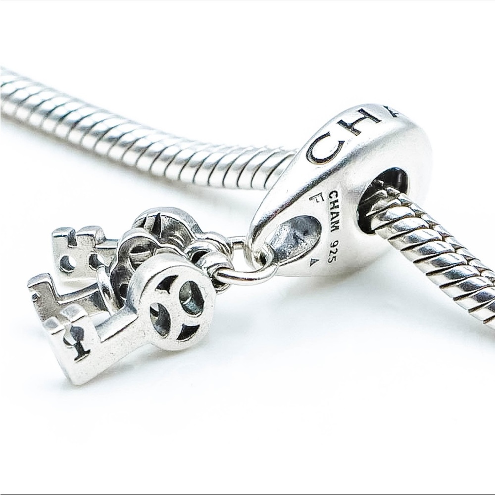 Chamilia 3 keys charm - Picture 6 of 8